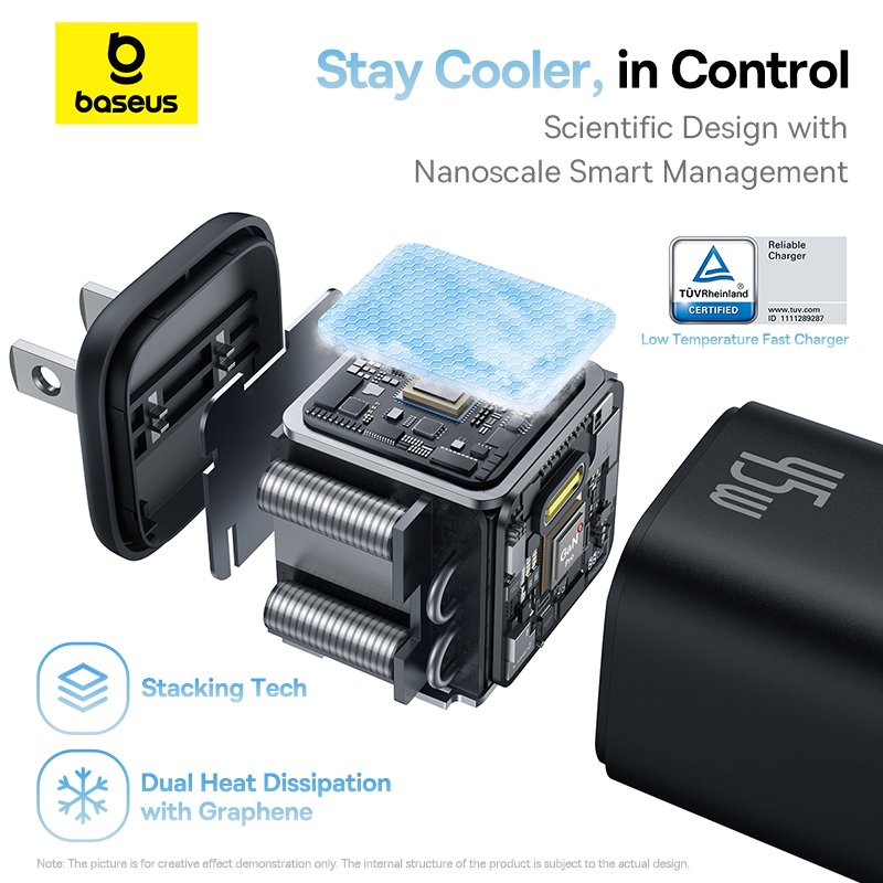 Baseus GaN Charger 45W PD Adapter 1