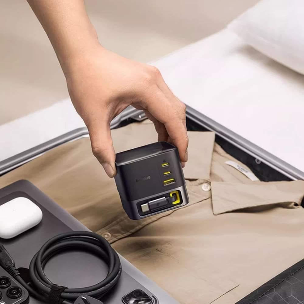 Baseus Nomos Retractable Cable Desktop Charger CCNMS100CC 3C1U 100W 2