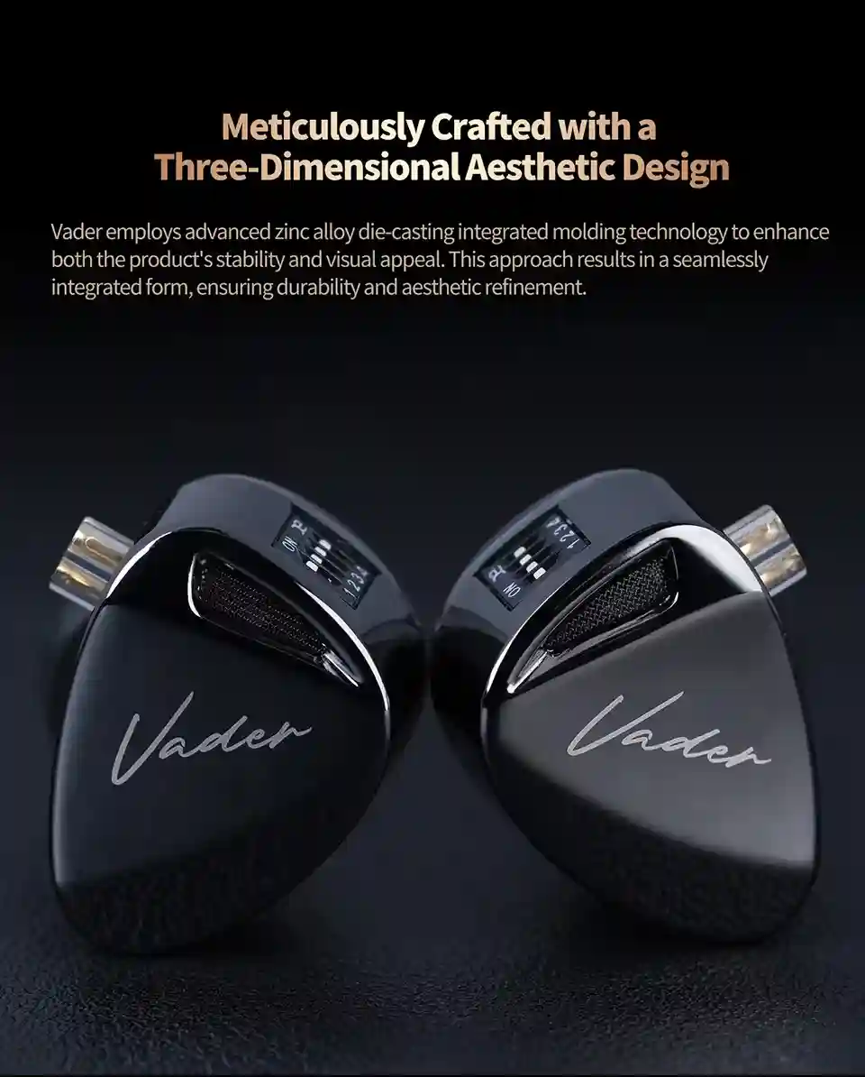 KZ Vader Triple Driver Dynamic In Ear Monitor with 4 Tuning Levels 3
