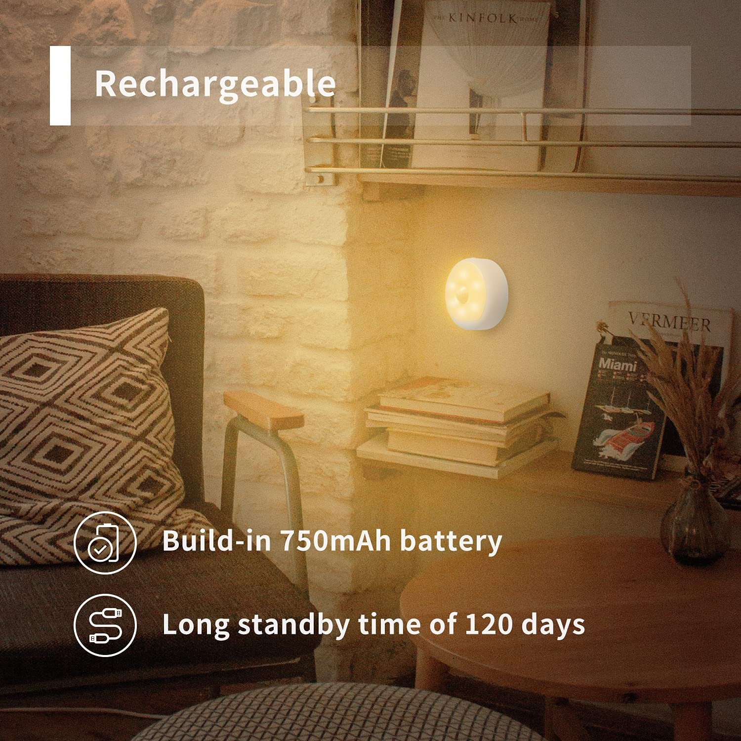 YEELIGHT Rechargeable Motion Sensor Night Light YLYD01YL 3