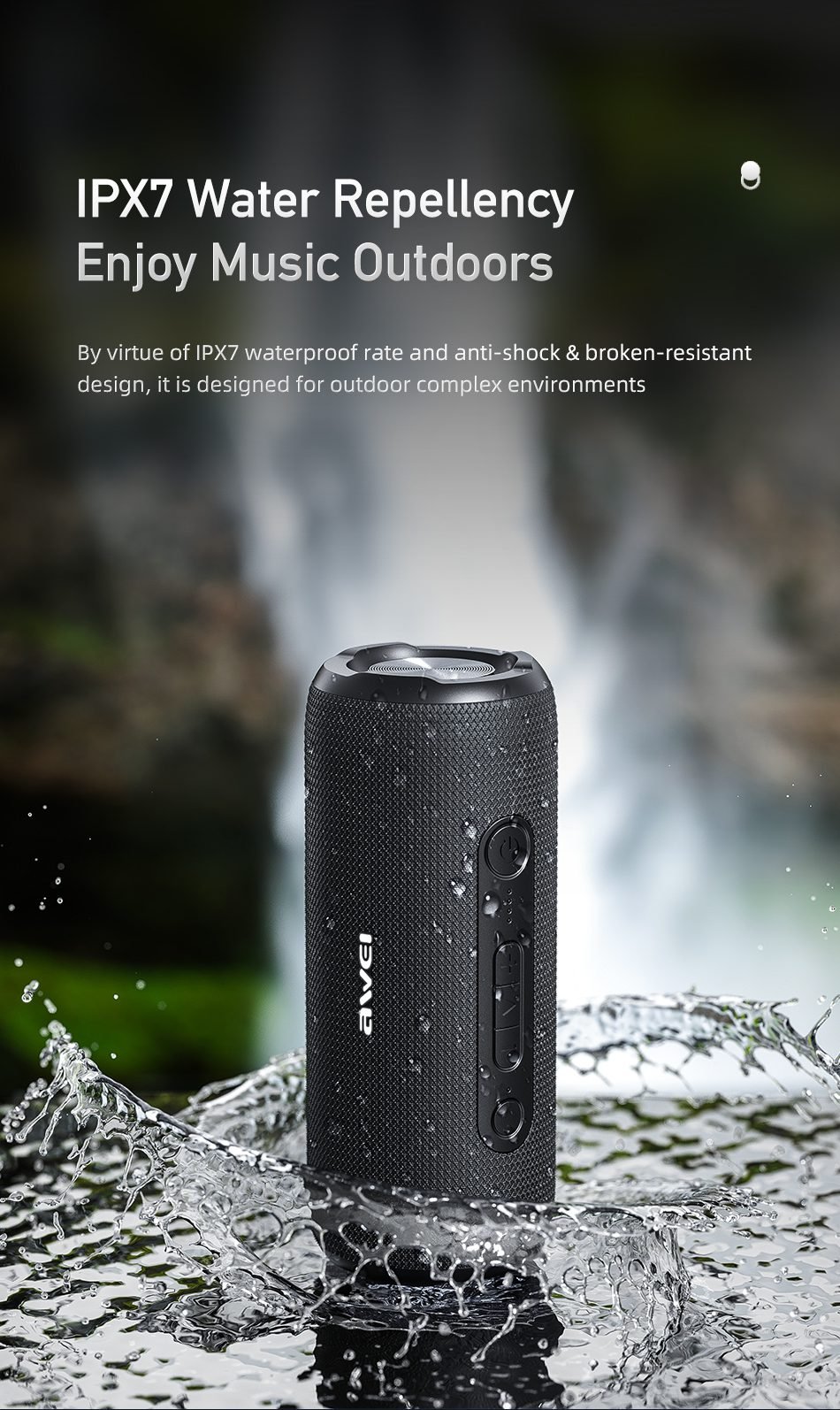 Awei Y669 Portable Bluetooth Speaker 2