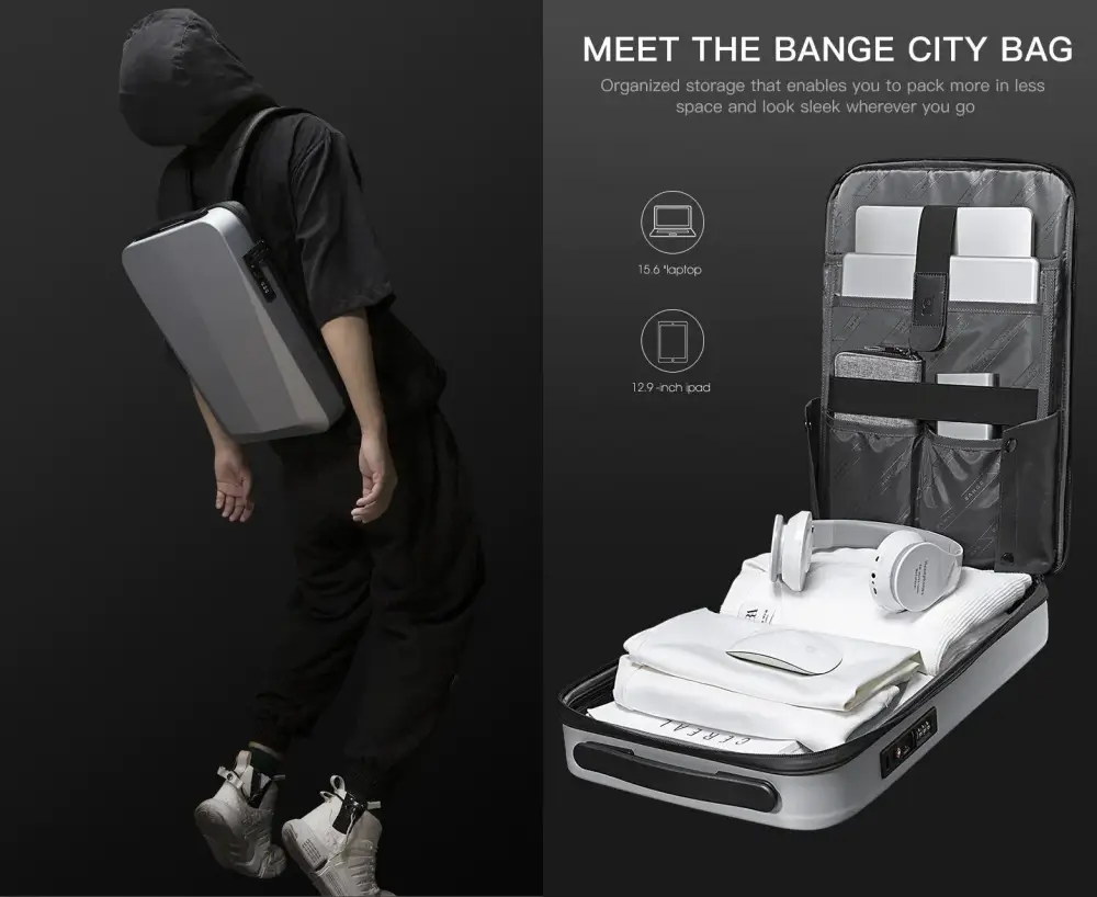 BANGE BG 22201 Backpack Business Durable Laptop Backpack 15 4