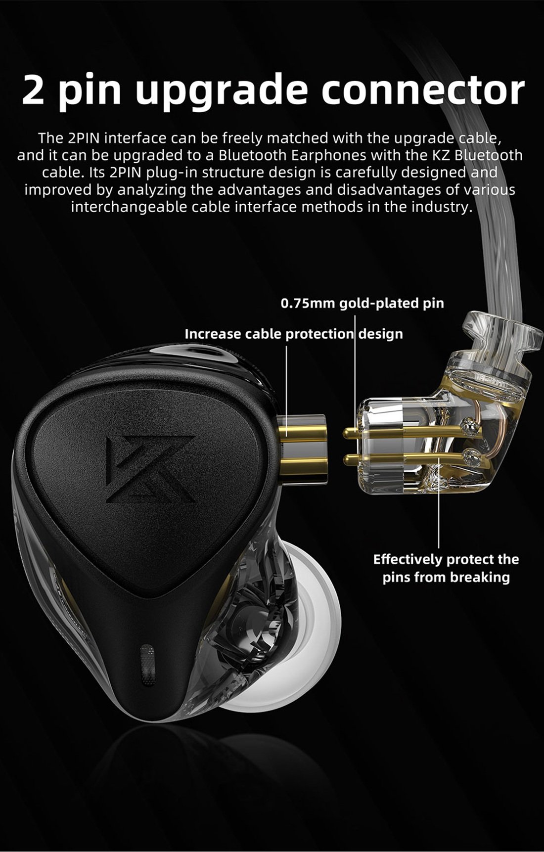 KZ ZEX PRO Electret Electrostatic Dynamic Driver Balanced Hybrid Driver Earphone 1