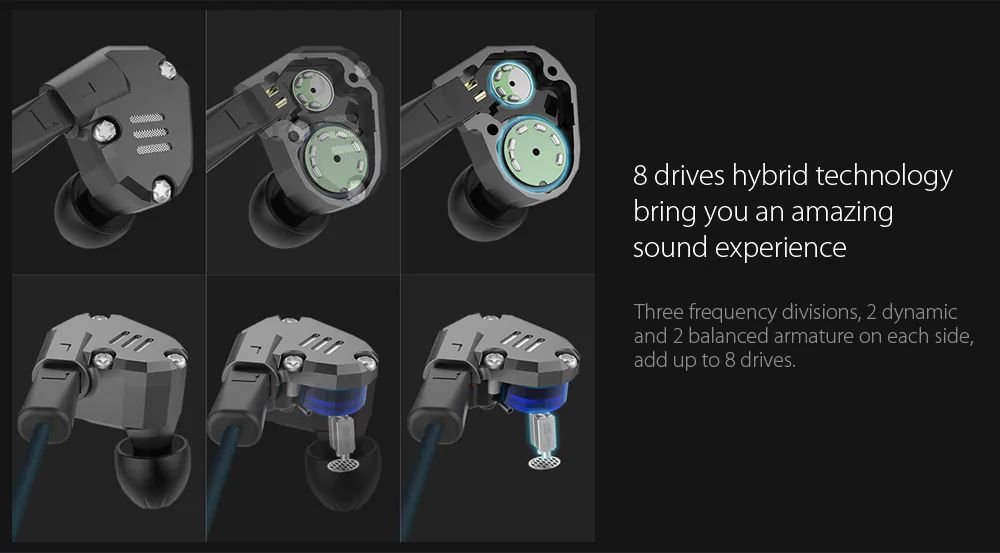 KZ ZS6 HiFi Dual Balanced Driver Earphones 3