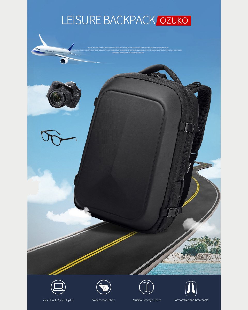 Ozuko 9082 Business Backpack 1