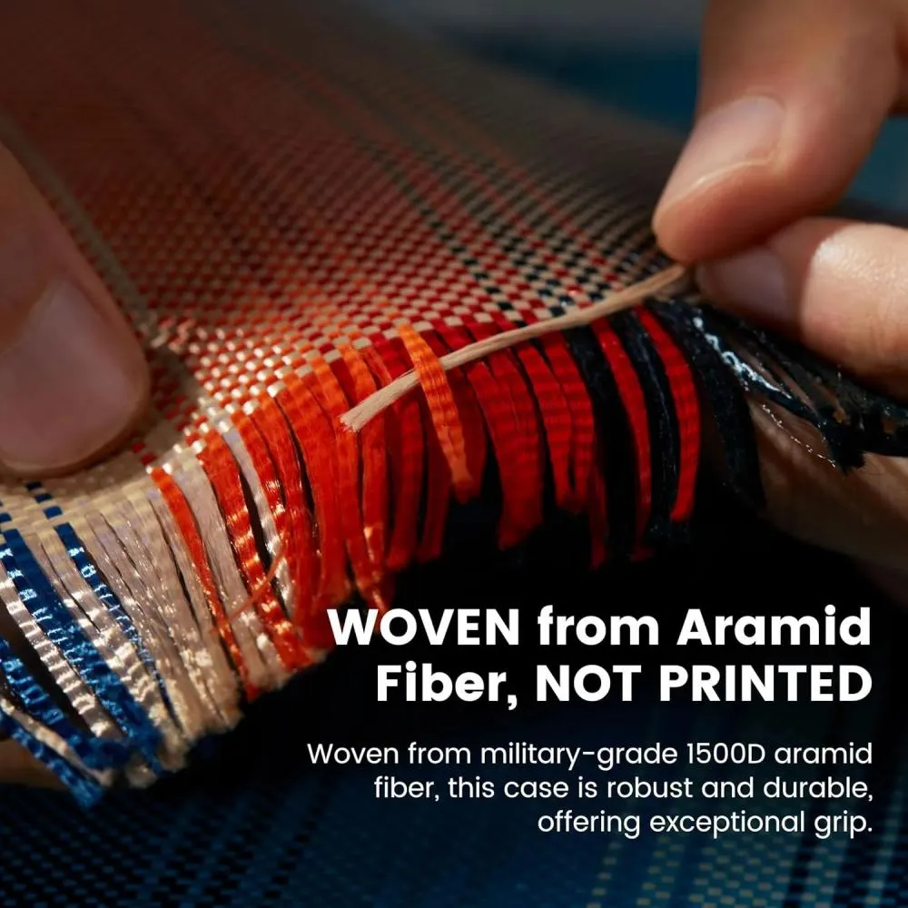 Pitaka MagEZ Case 5 Tactile Woven Case for Galaxy Z Fold 6 Moonrise 1500D 3