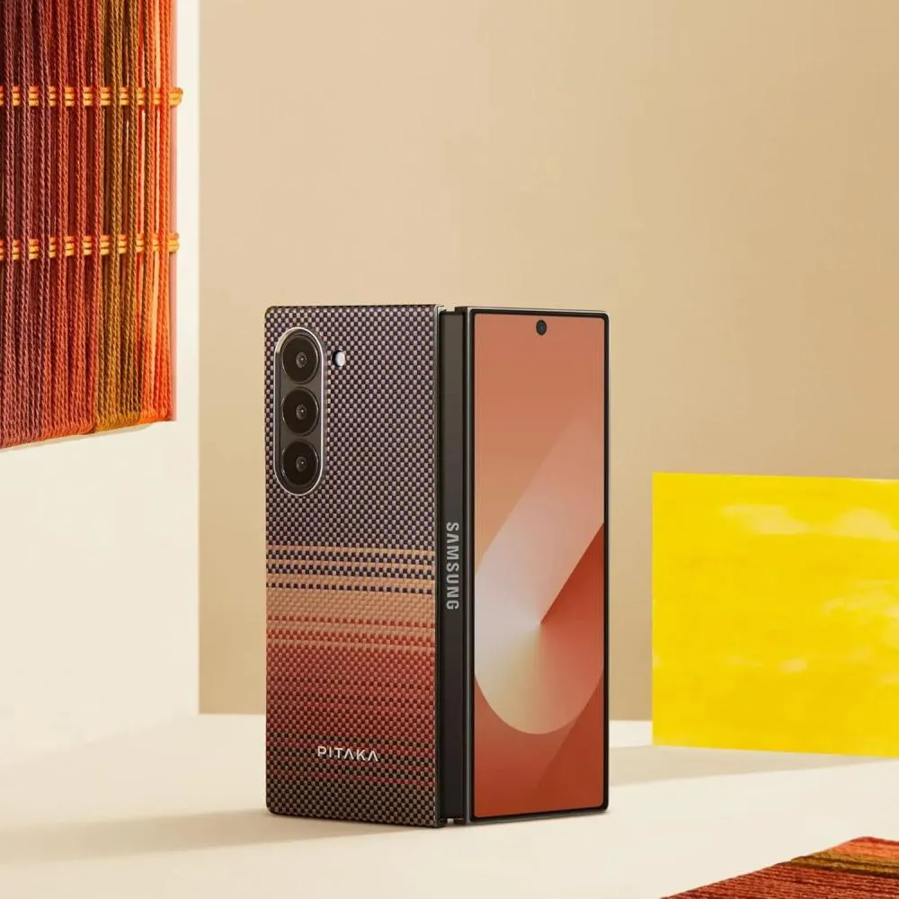 Pitaka MagEZ Case 5 Tactile Woven Case for Galaxy Z Fold 6 Moonrise 1500D 4