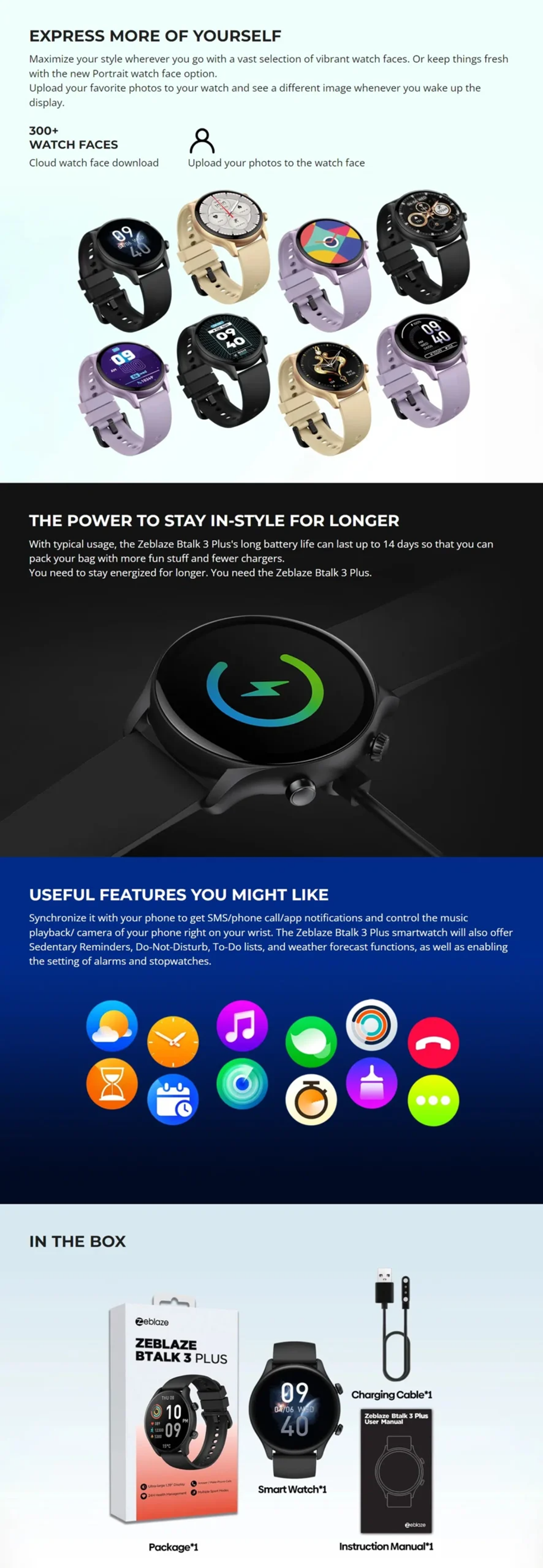 Zeblaze Btalk 3 Plus Calling Smart Watch 1
