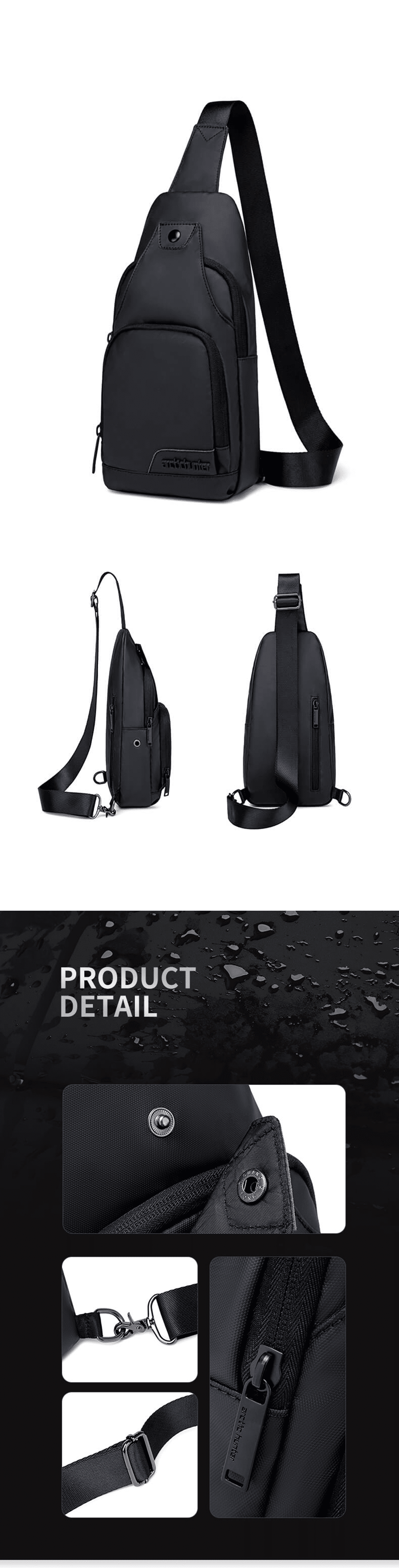 ARCTIC HUNTER XB13005 Oxford Fabric Crossbody Bag 1