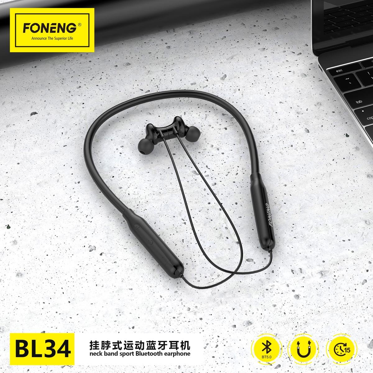 FONENG BL34 Neckband Bluetooth Earphone 2