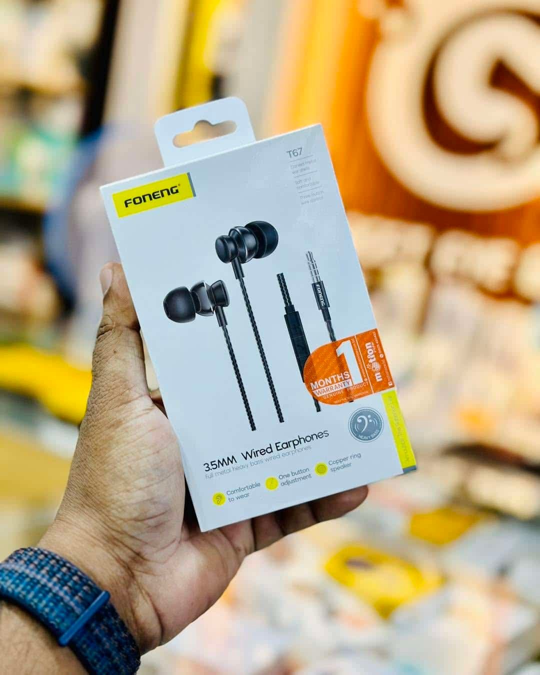 FONENG T67 Type C In Ear Heavy Bass Wired Earphone 1