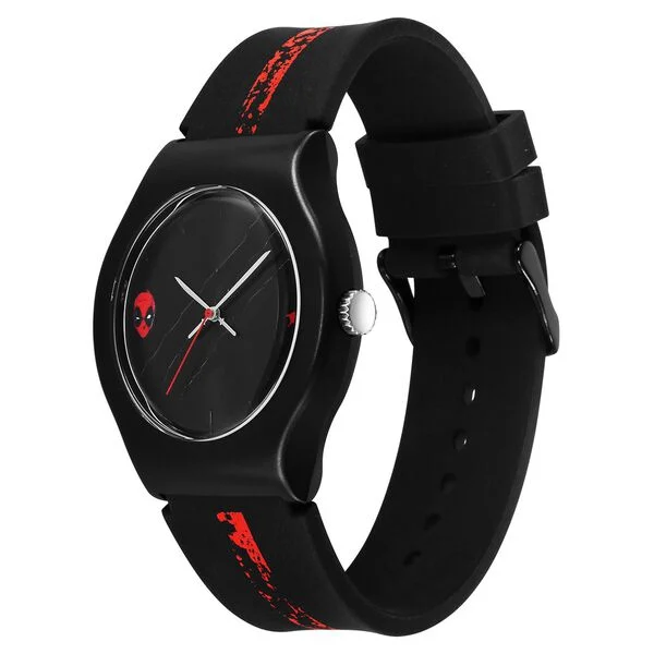Fastrack Deadpool Wolverine Quartz Analog Black Dial With Black Silicone Strap Watch For Unisex 9915PP108 2