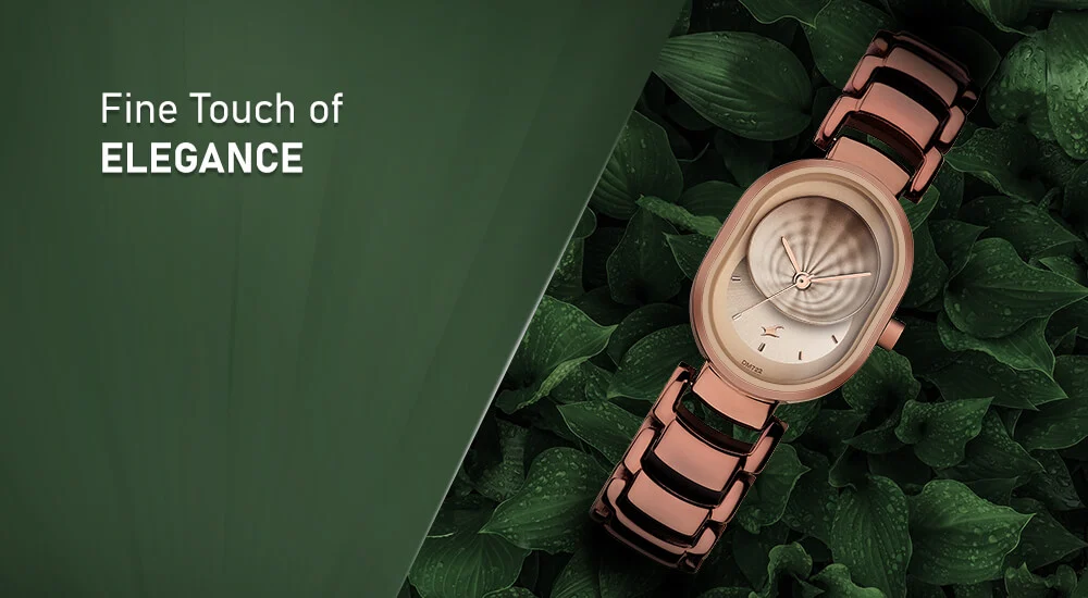 Fastrack Uptown Retreat Quartz Analog Brown Dial Metal Strap Watch for Girls NS6274QM0 2