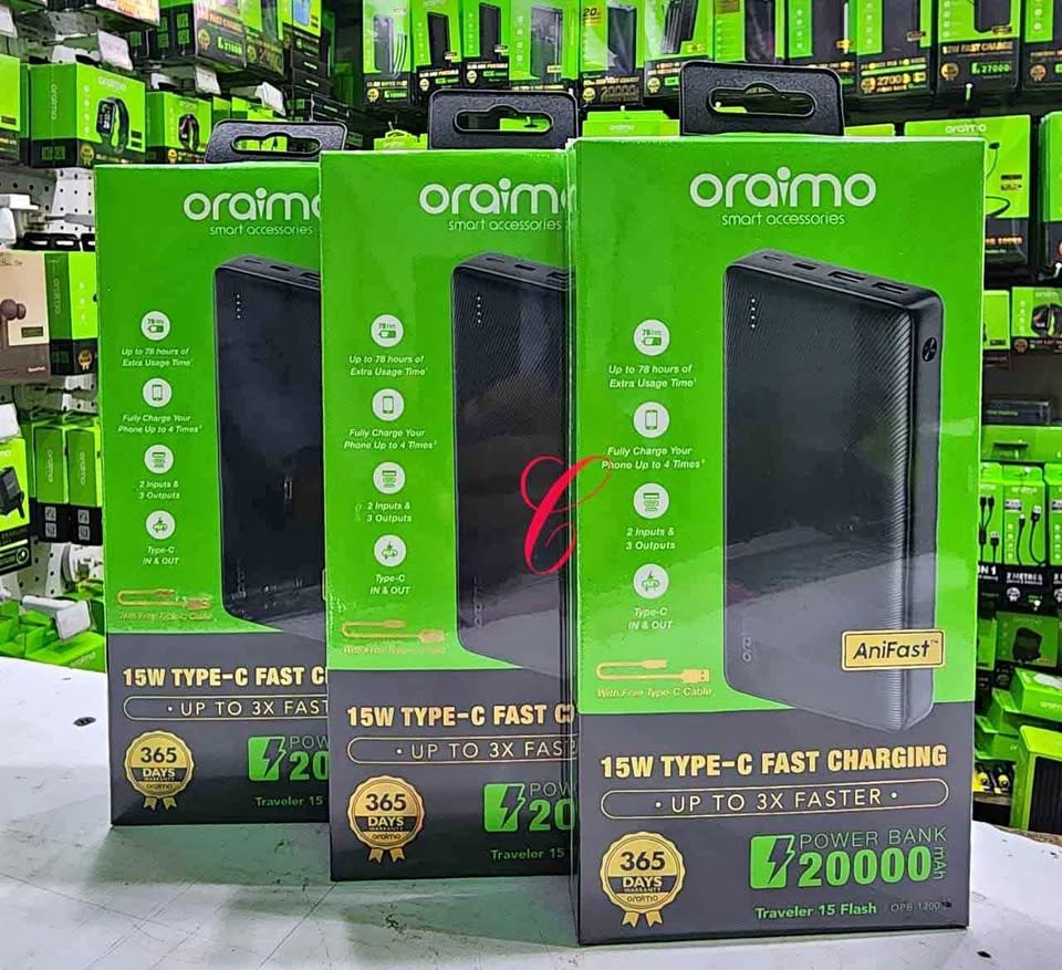 Oraimo Traveler 15 Flash OPB 1200 20000mAh Power Bank 1
