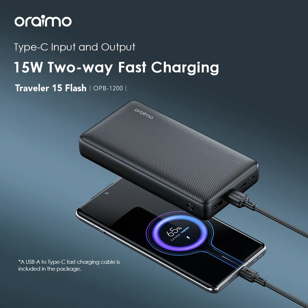 Oraimo Traveler 15 Flash OPB 1200 20000mAh Power Bank 1