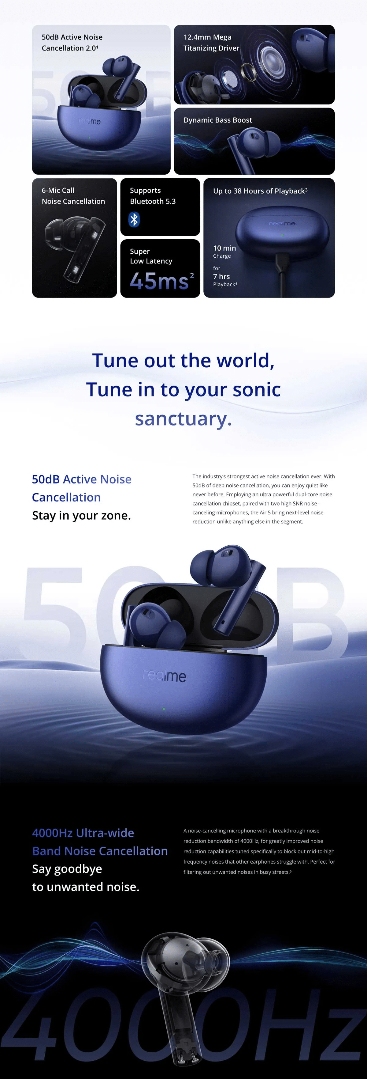 Realme Buds Air 5 50dB ANC TWS Earbuds 1