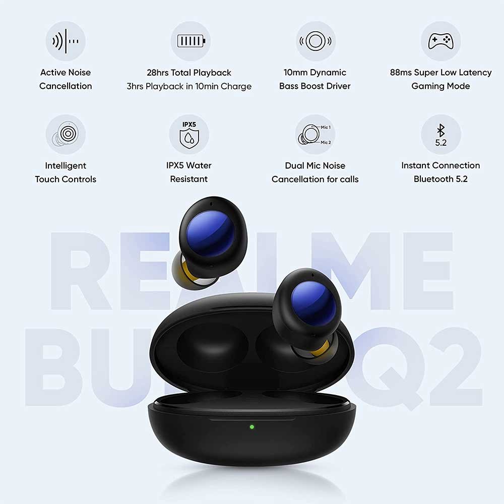 Realme Buds Q2 TWS Bluetooth Earbuds 1