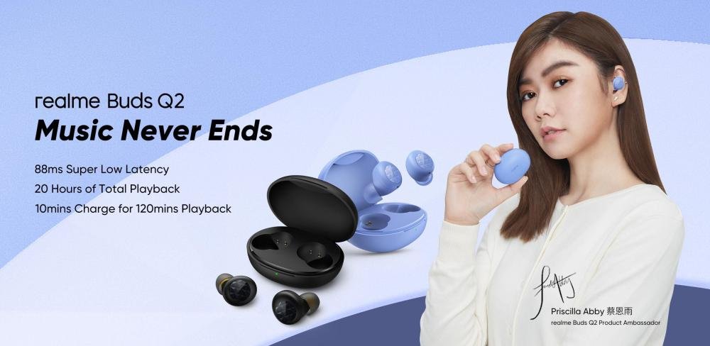 Realme Buds Q2 TWS Bluetooth Earbuds 3