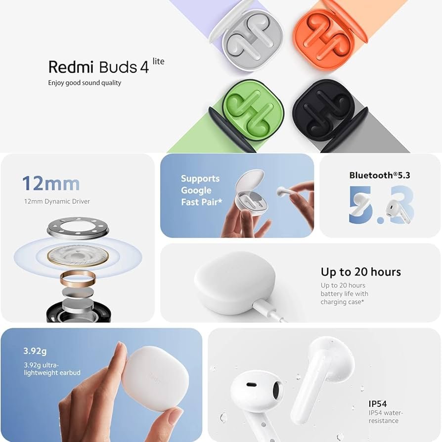 Redmi Buds 4 Lite True Wireless Earbuds 2