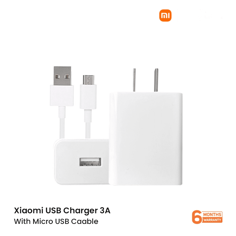 Xiaomi 3A Charger With Micro USB Cable