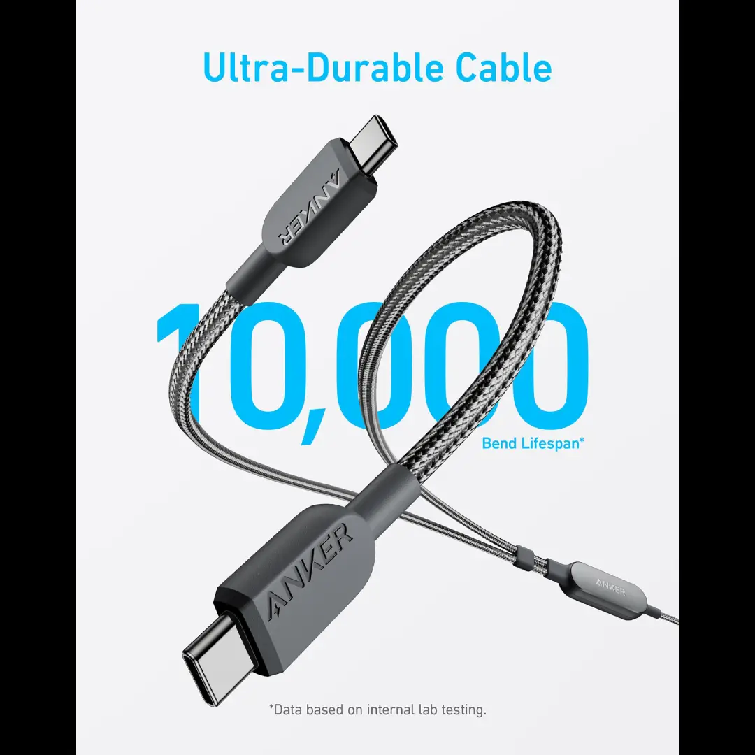 Anker 2 in 1 USB C to USB C 140W Braided Cable 4ft 2