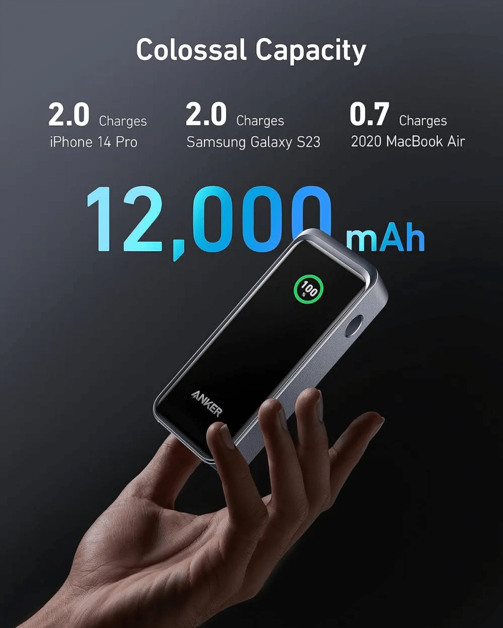 Anker Prime 12000mAh Power Bank 130W 2