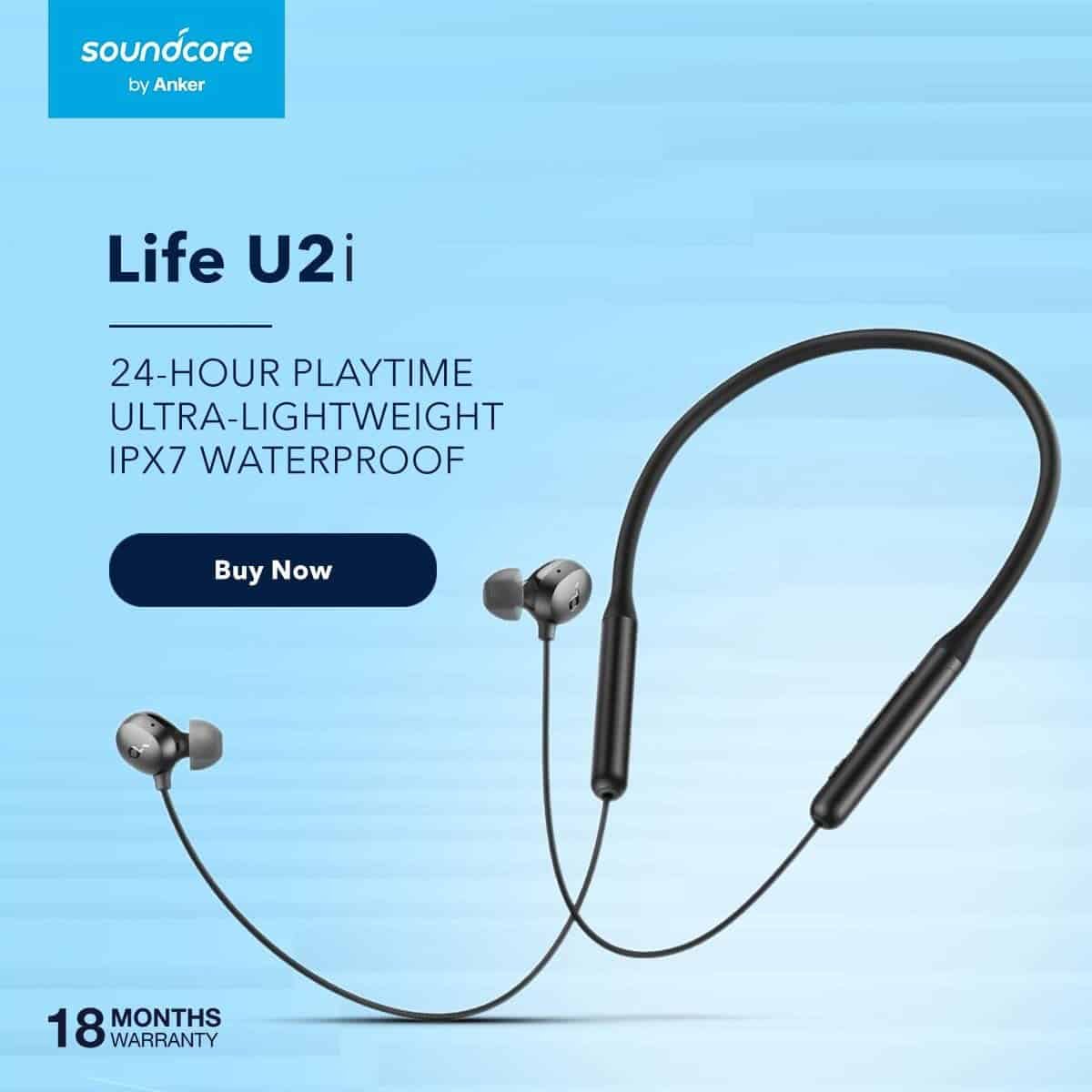 Anker Soundcore Life U2i Wireless Headphones Black 3
