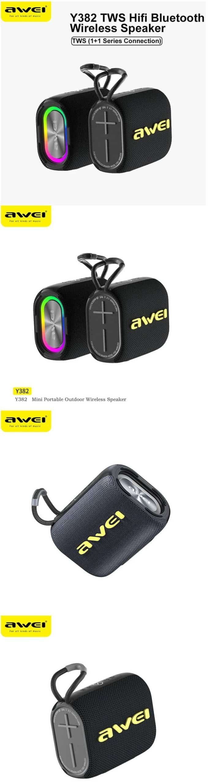 Awei Y382 Wireless Bluetooth Speaker 2 scaled