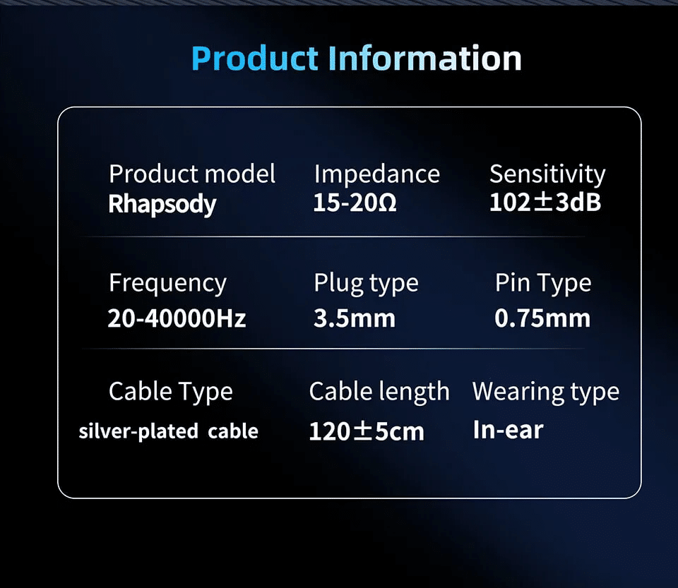 CCA Rhapsody 2DD and 4BA Hybrid Dynamic and Balanced Armature Fusion IEM 4