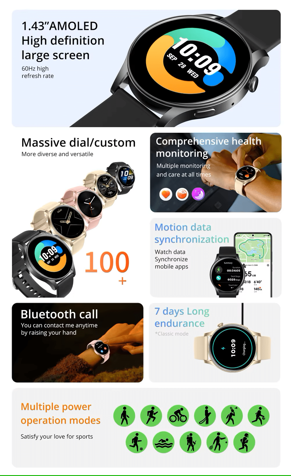 Colmi V73 AMOLED Display Smart Watch 4