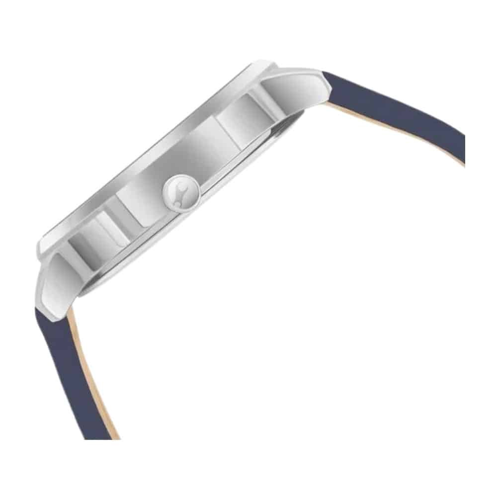 Fastrack MetaWe Quartz Analog Blue Dial Leather Strap Watch For Guys 3273SL03 4