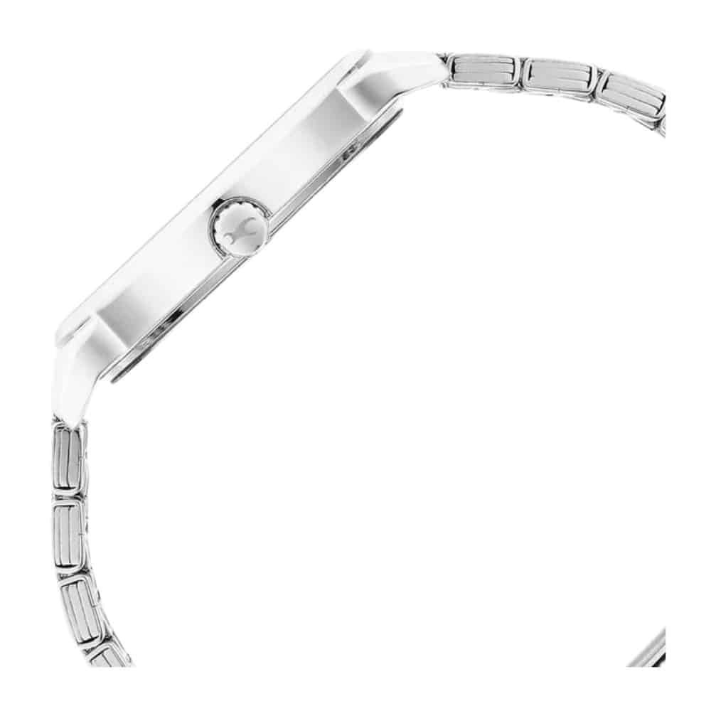 Fastrack Stunners Quartz Analog Silver Dial Metal Strap Watch for Guys 3278SM02 4
