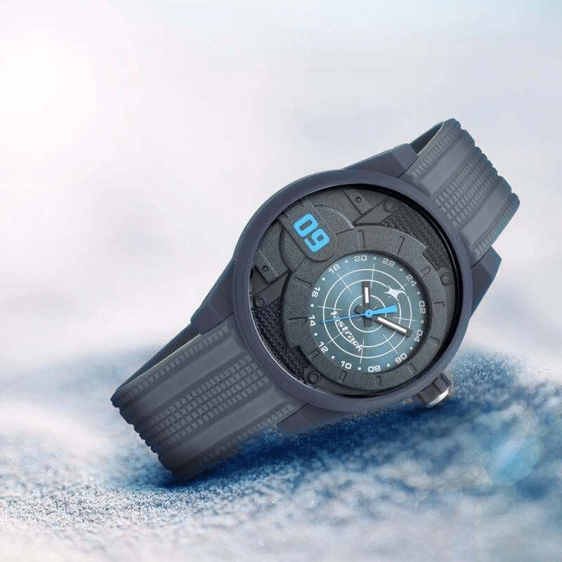 Fastrack Trendies Quartz Analog Black Dial Silicone Strap Watch for Guys NS38058PP01 1