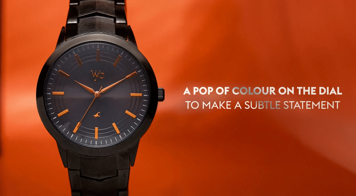 Fastrack Vyb Atlas Quartz Analog Black Dial Black Metal Strap Watch For Guys FV30002NM01W 1