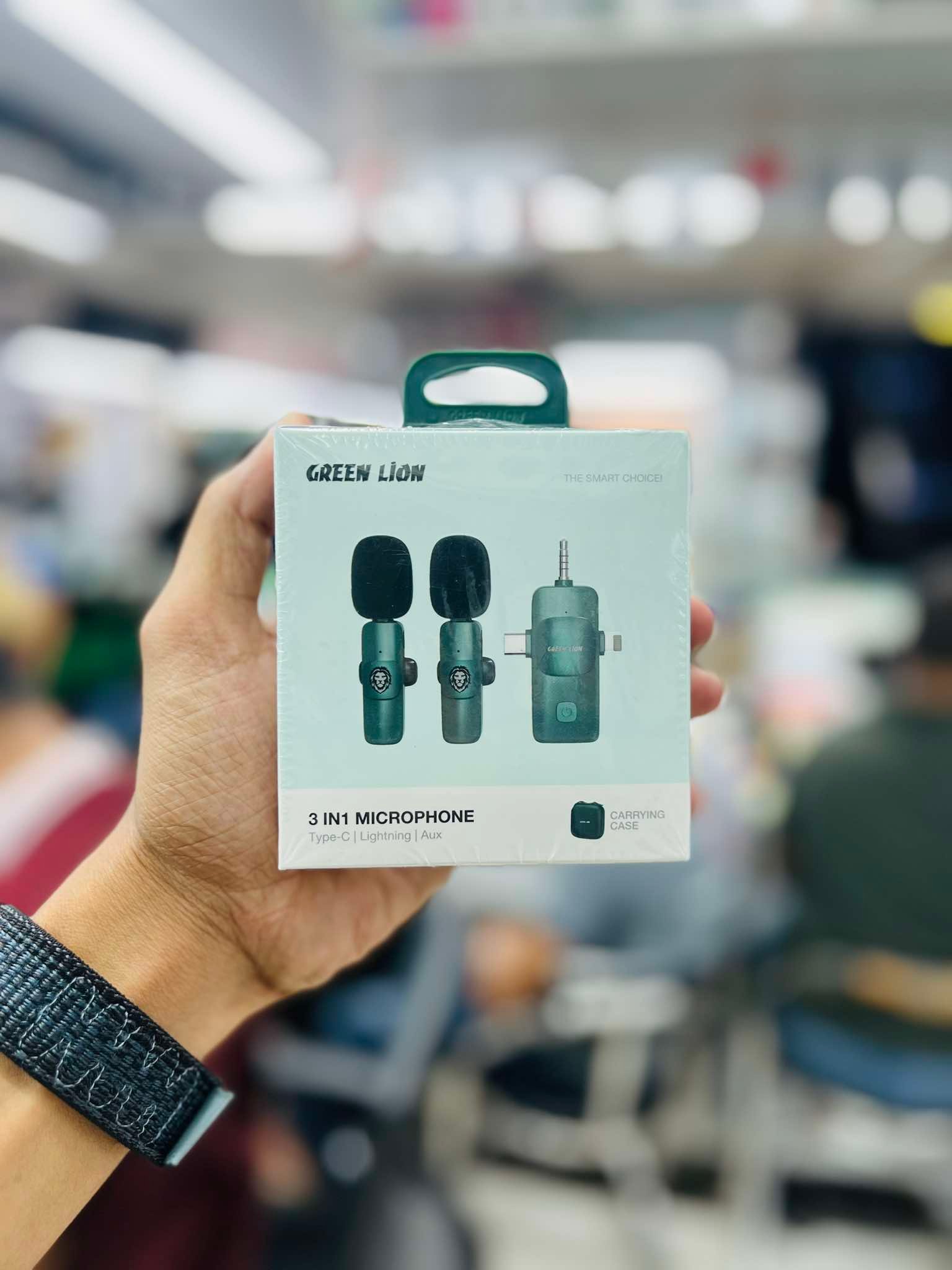 Green Lion 3 in 1 Wireless Microphone 1