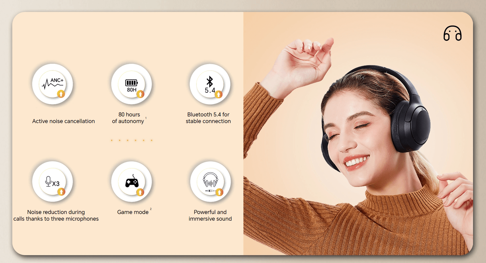 HONOR CHOICE Sport Mate Headphones Pro 6