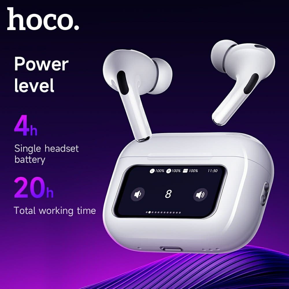 Hoco EW72 ANC TWS Earbuds With Touch Screen 3