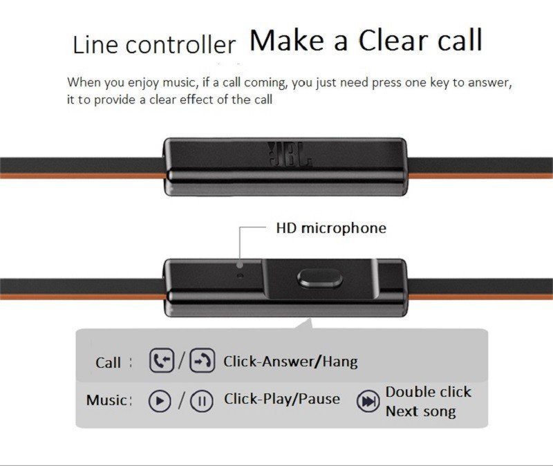 JBL T180A Pure Bass Wired Earphone 6