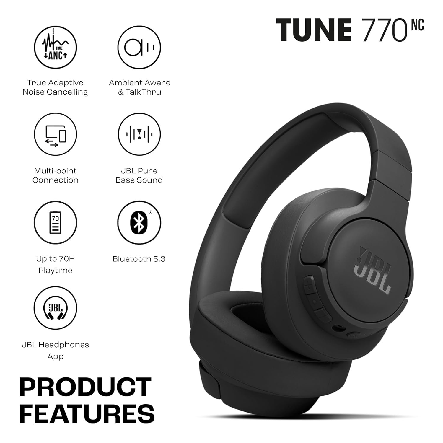 JBL Tune 770NC ANC Headphone 3