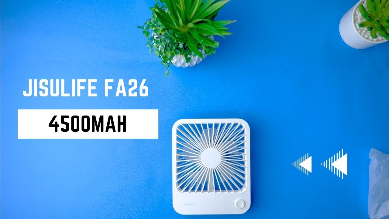 JISULIFE FA26 Rechargeable Ultra Thin Desktop Fan 3