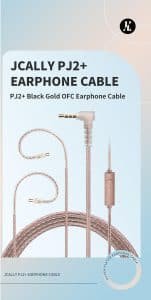 Jcally PJ2 PJ2 5N OFC Earphone Upgraded Cable With Mic 0.78 Pin 6