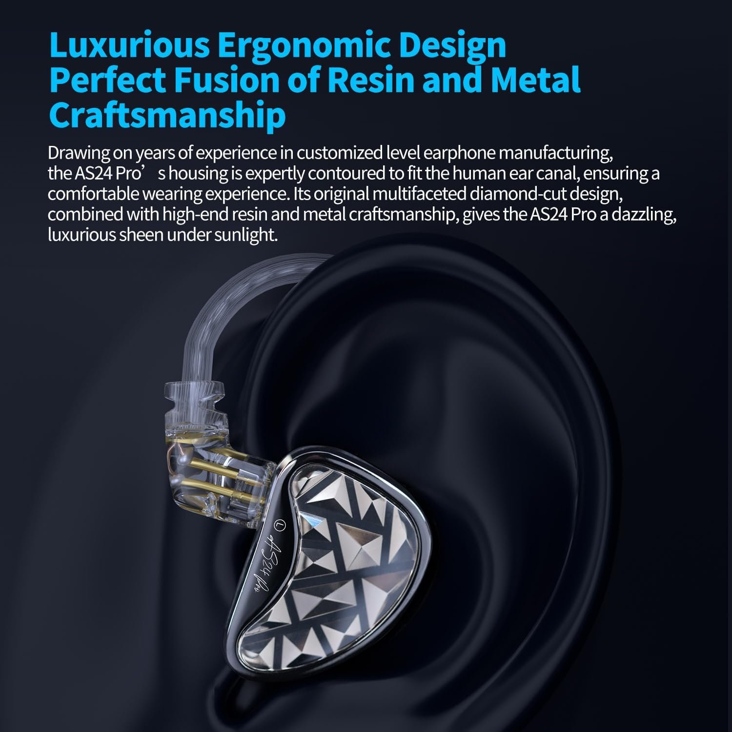 KZ AS24 Pro 24 Unit Balanced Armature Upgraded Earphones 3