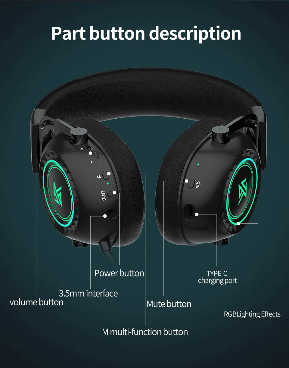 KZ GP20 2.4GHz Bluetooth wireless Headphone 1