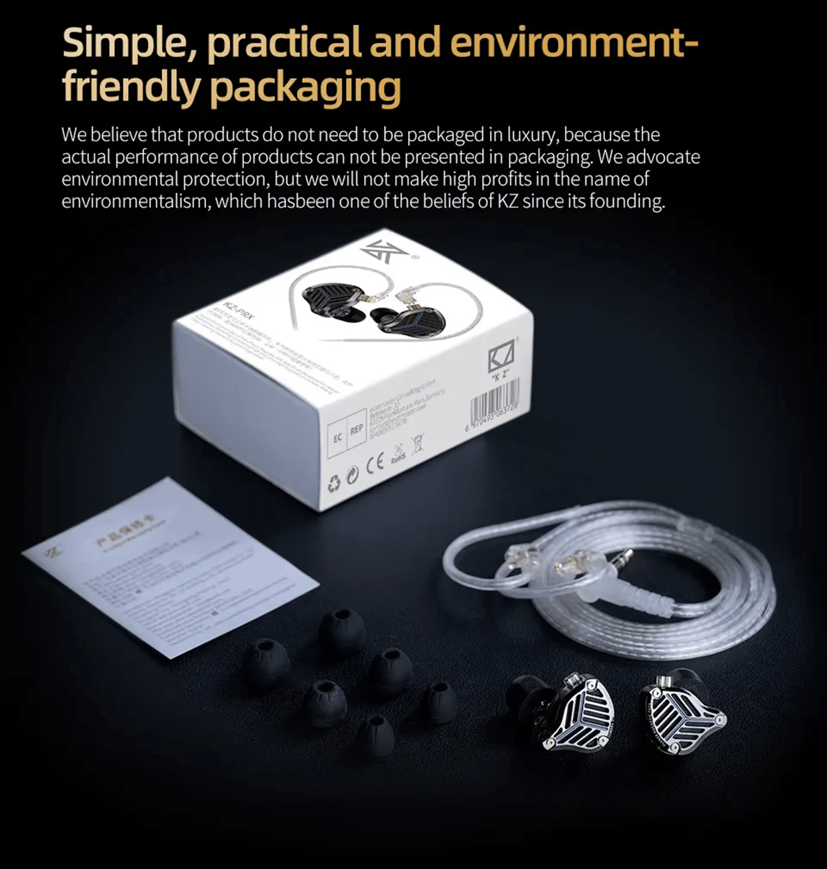 KZ PRX Fourth Generation Newly Designed Planar Diaphragm IEM 3