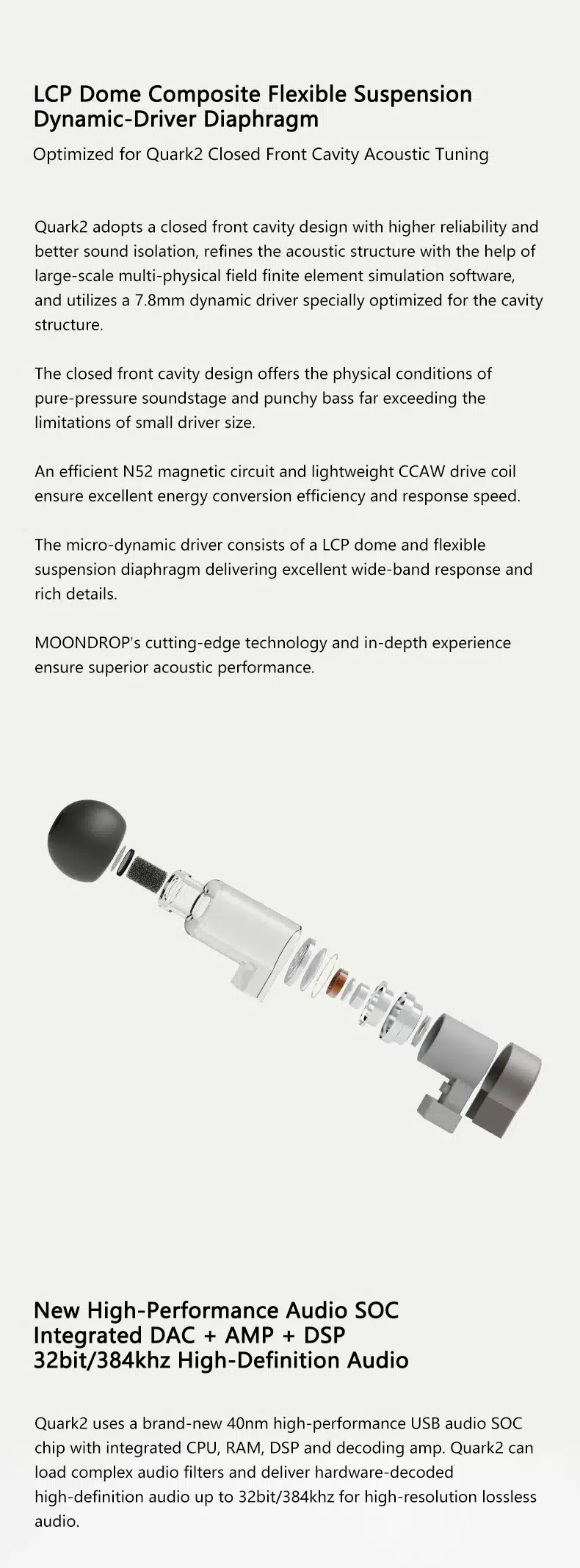 MOONDROP QUARK 2 Dynamic Driver In Ear Headphone 5