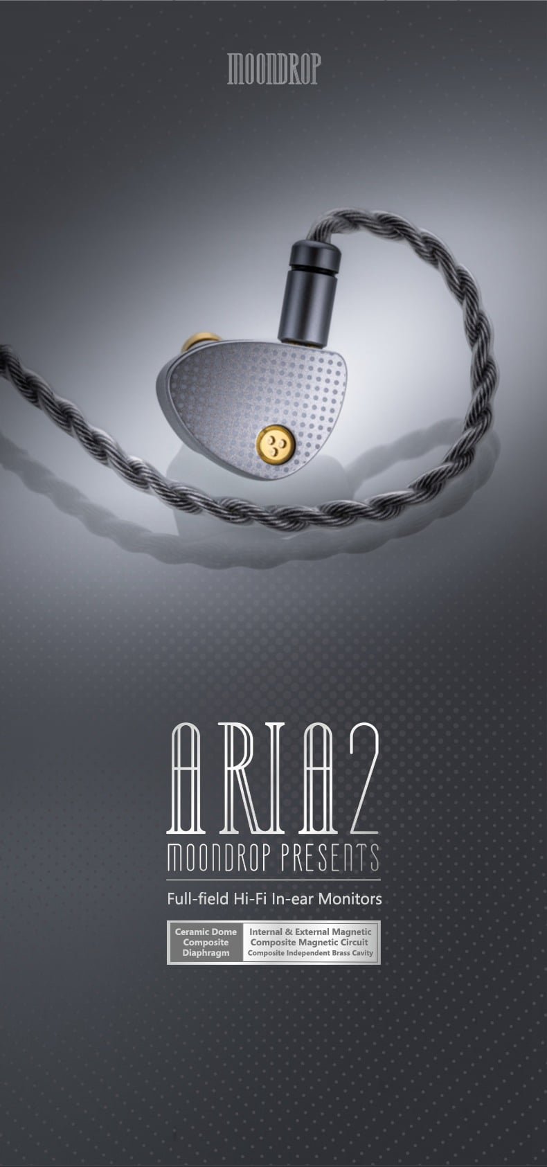 Moondrop Aria 2 Aria2 Full Field Hi Fi Patent Dynamic Driver In Ear Monitors 6