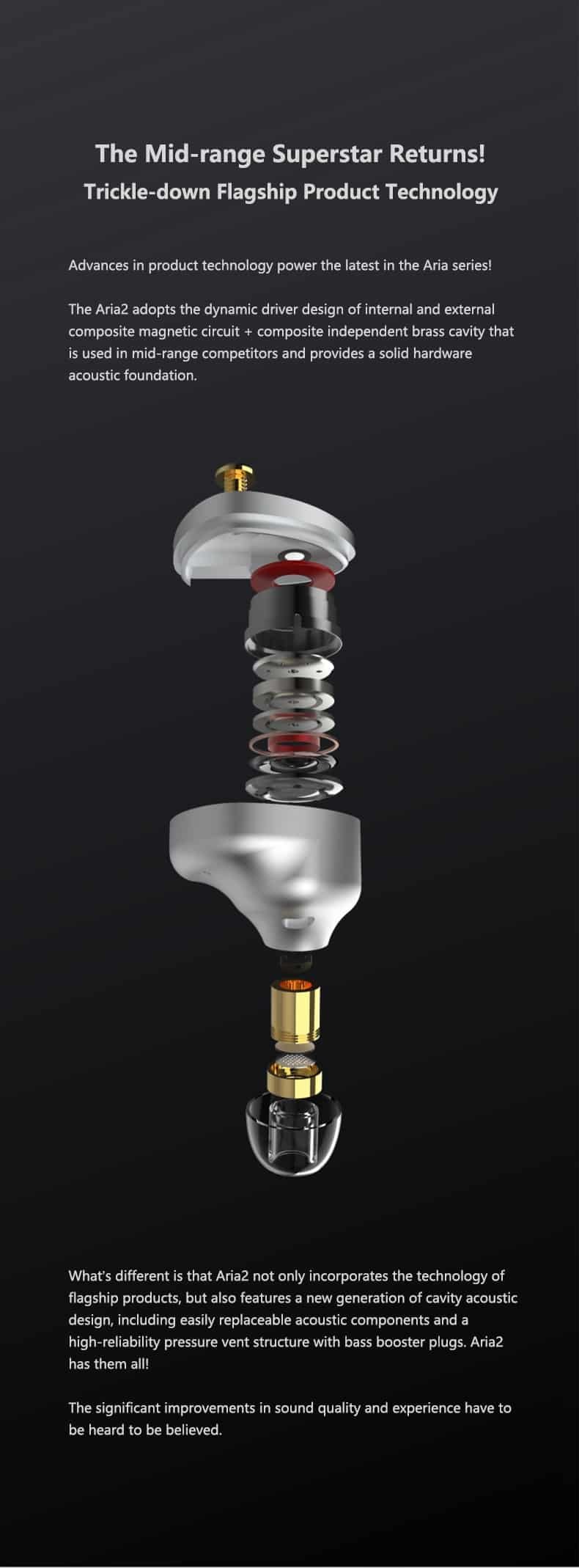 Moondrop Aria 2 Aria2 Full Field Hi Fi Patent Dynamic Driver In Ear Monitors 9