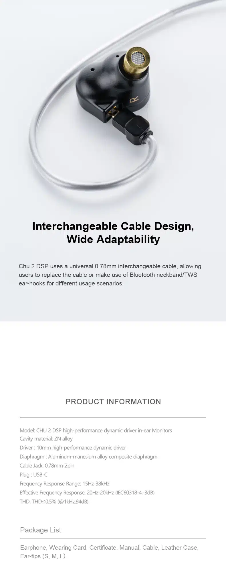 Moondrop Chu 2 DSP Type C Earphone with Mic 7