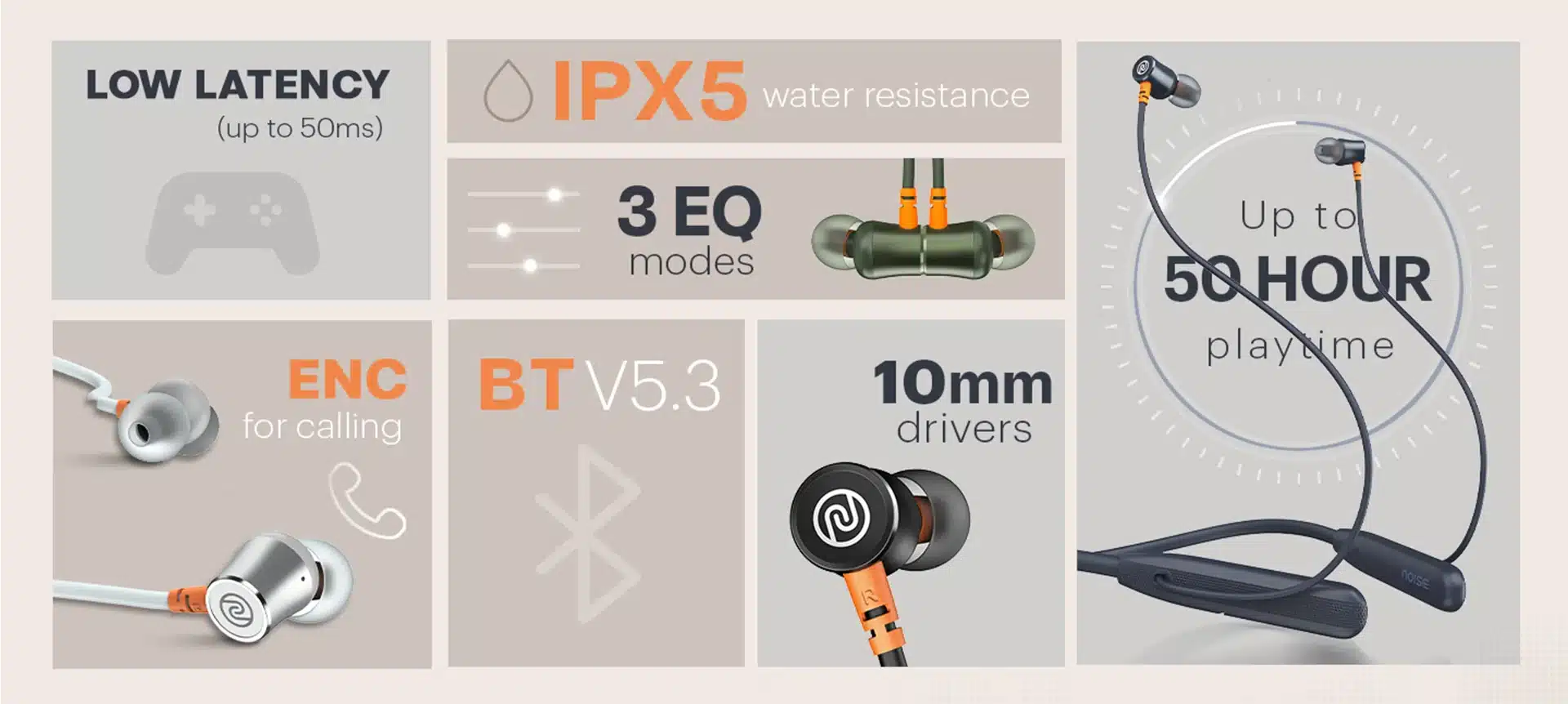 Noise Airwave Neckband Earphones 7 1