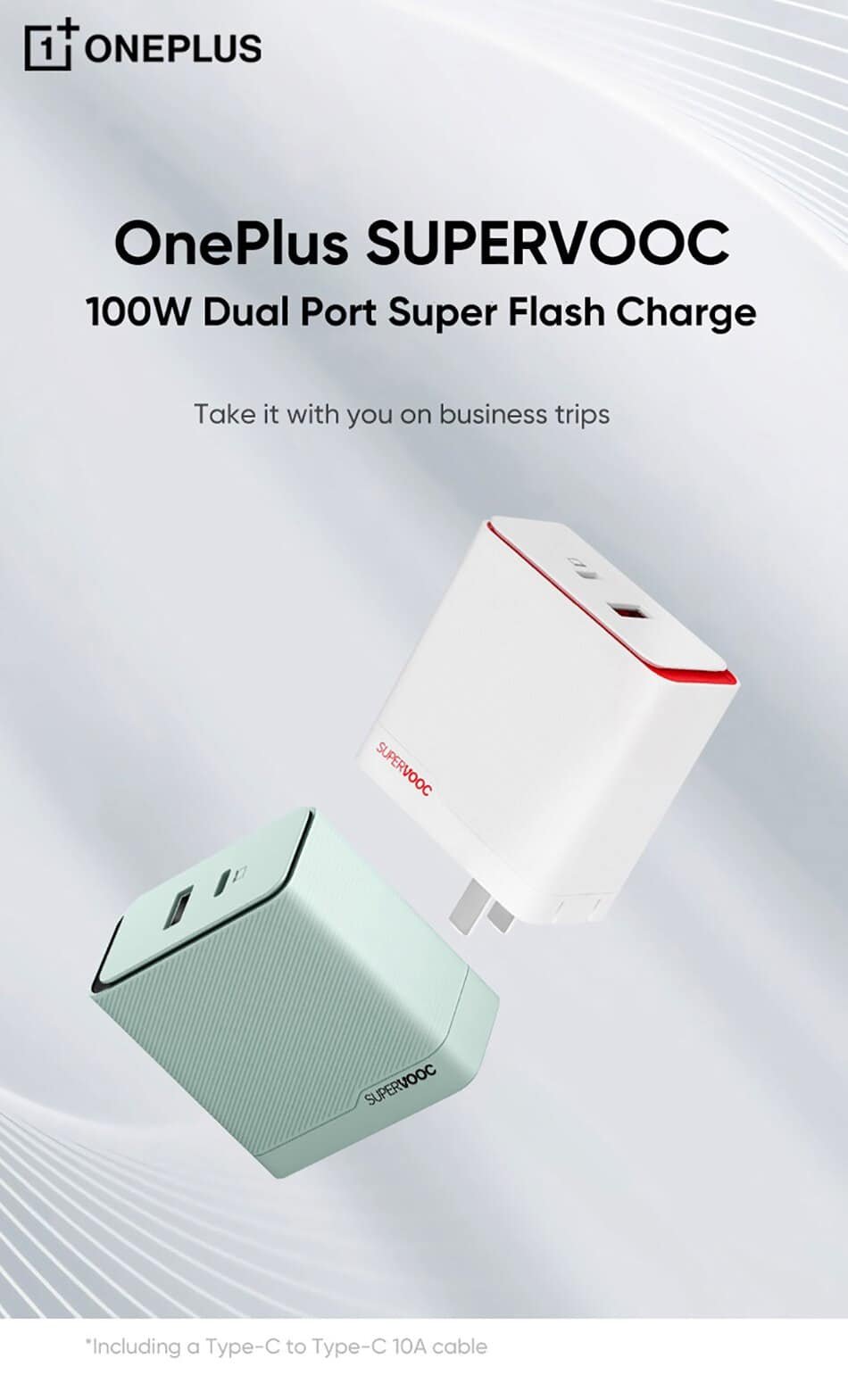 Oneplus SUPERVOOC 100W Dual port Super flash Charger Set 2